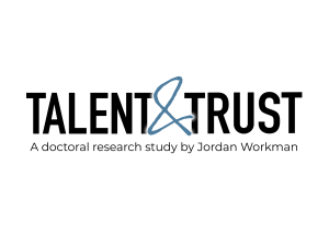 Abstract blue squiggle on a black background, resembling a loose loop or logo mark.